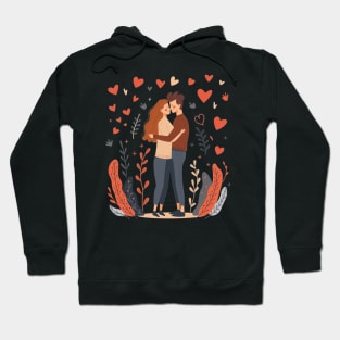 Valentine Romantic couple love birds Hoodie